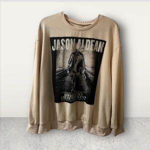 Jason Aldean Upcycled graphic sweatshirt size XL